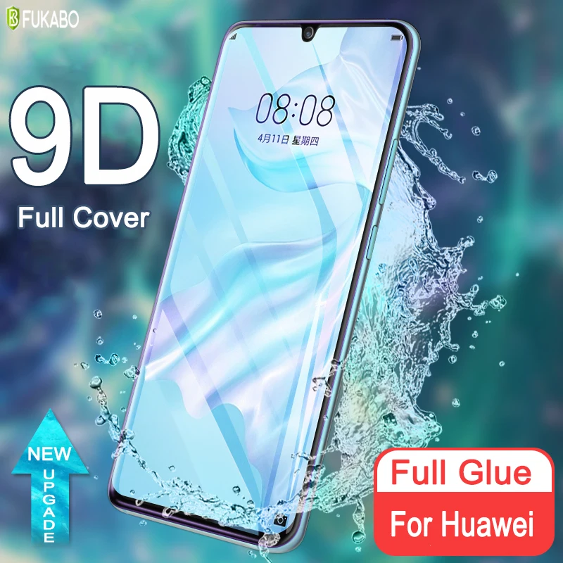 Jelly полное клеевое изогнутое закаленное защитное стекло для хуавей Huawei P30 Pro P40 Plus