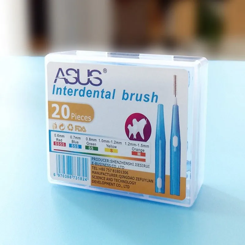 Interdental brush Retractable interdental brush Orthodontics Braces cleaning Orthodontic toothbrush Teeth brush 20pcs/box