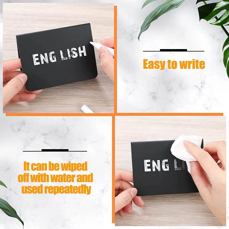 20 шт. мини-доска для доски с белыми маркерами |