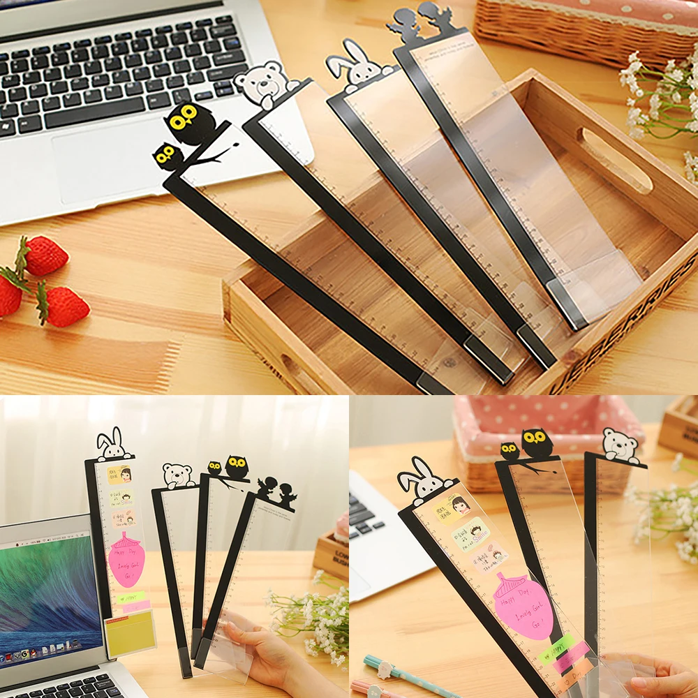 2PCS Computer Moniter Side Memo Pad Transparent Adhesive Board Monitor Carry Message Sticker Office PC Note Holders Tools | Дом и сад