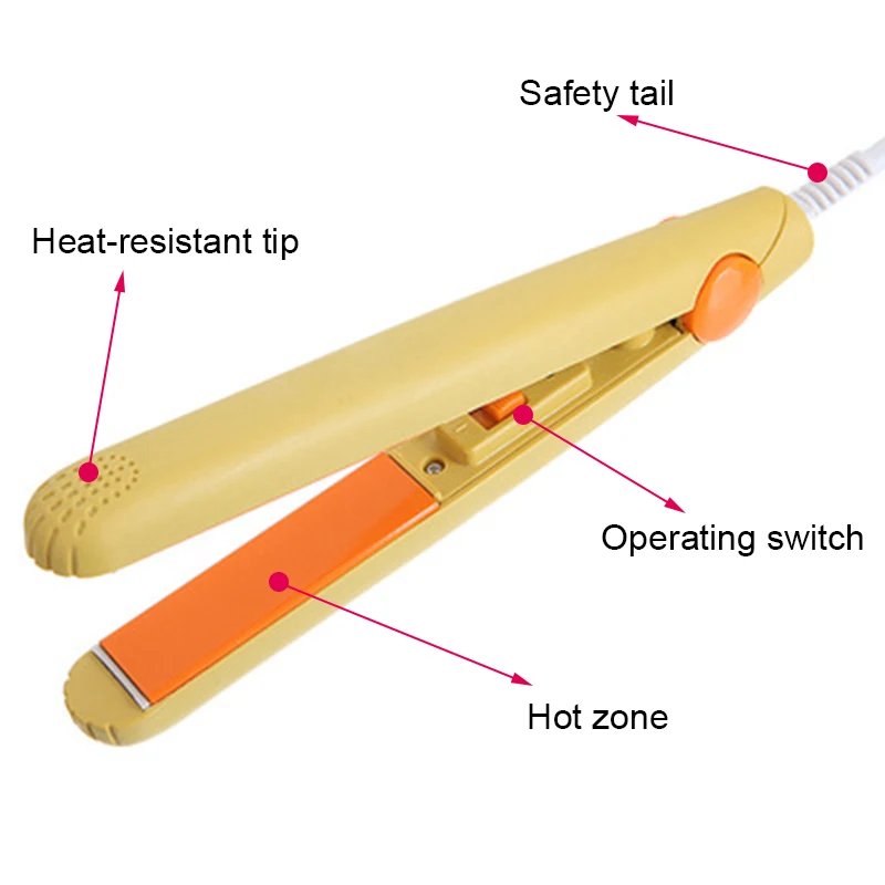 

Мини-выпрямитель для волос DIANQI, керамический утюжок для сухих и влажных волос, Термостатические электрические щипцы для завивки, инструмен...