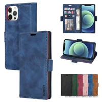 leather wallet case for iphone 13 11 12 pro max mini xr xs 8 7 6s plus se 2020 flip cover skin feel magnetic protection fundas