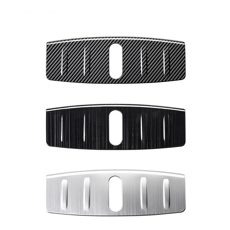 

Front trunk protection panel decoration sticker front storage box cover lock modification For Tesla Model3