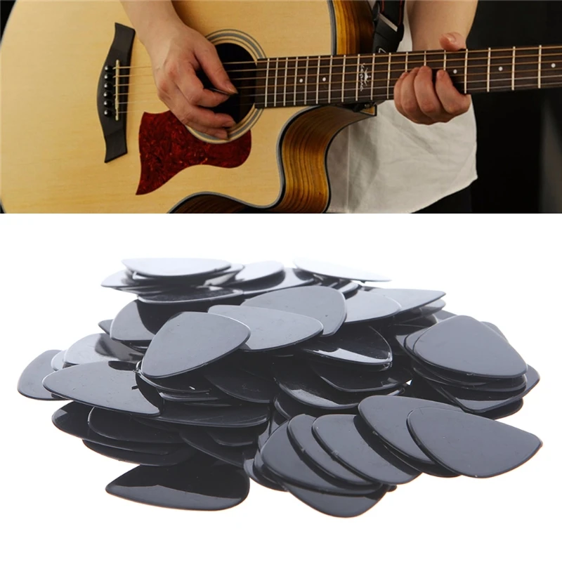 

Lot 100pcs Acoustic Electric Guitar Picks 0.71mm Plectrums Musical Instrument