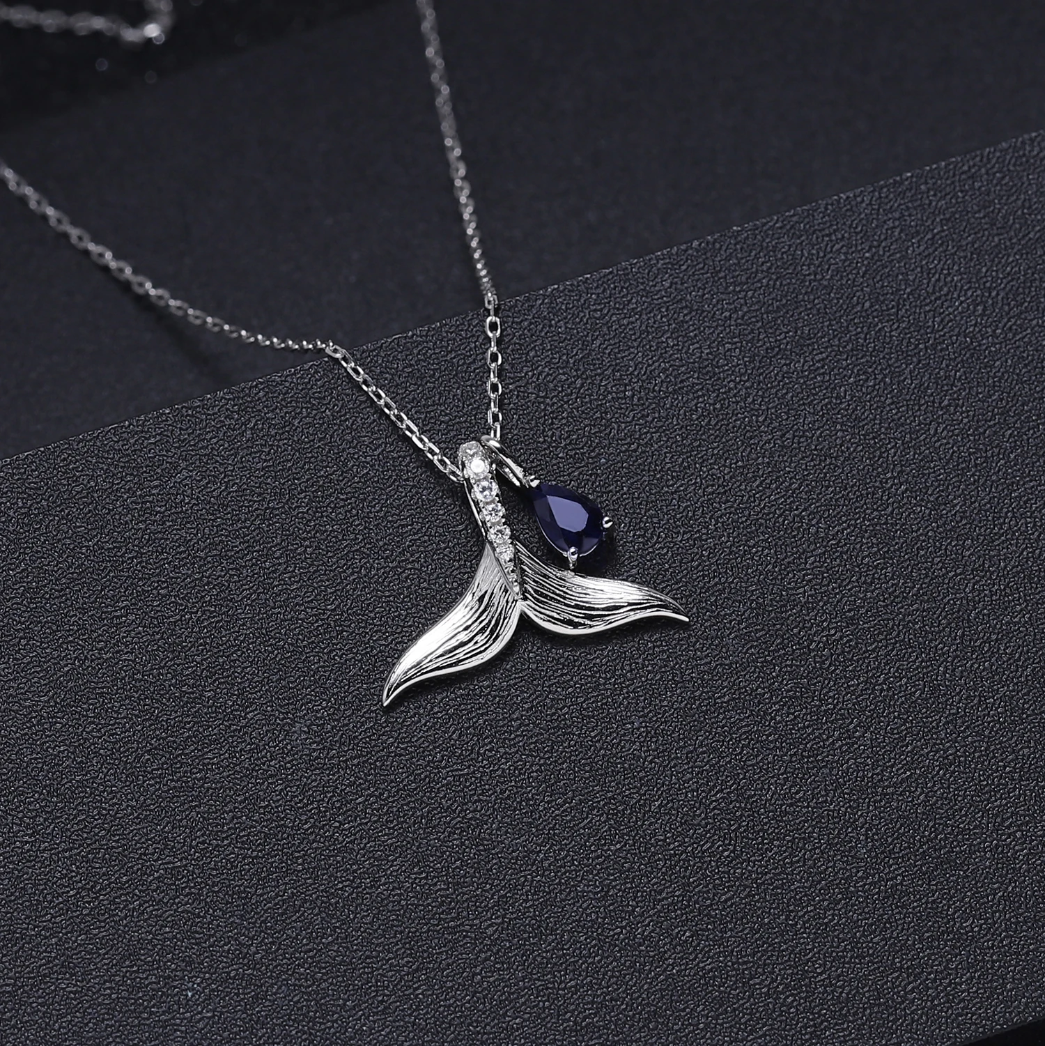 Женский кулон в виде рыбьего хвоста GEM'S BALLET драгоценные камни-сапфиры 0 48ct