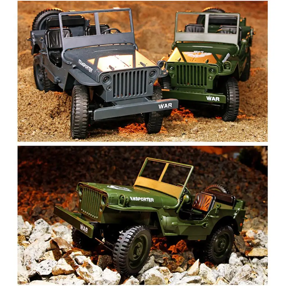 Q65 1/10 2 4G 4wd RC грузовик военный автомобиль Рок Гусеничный внедорожник с накладным