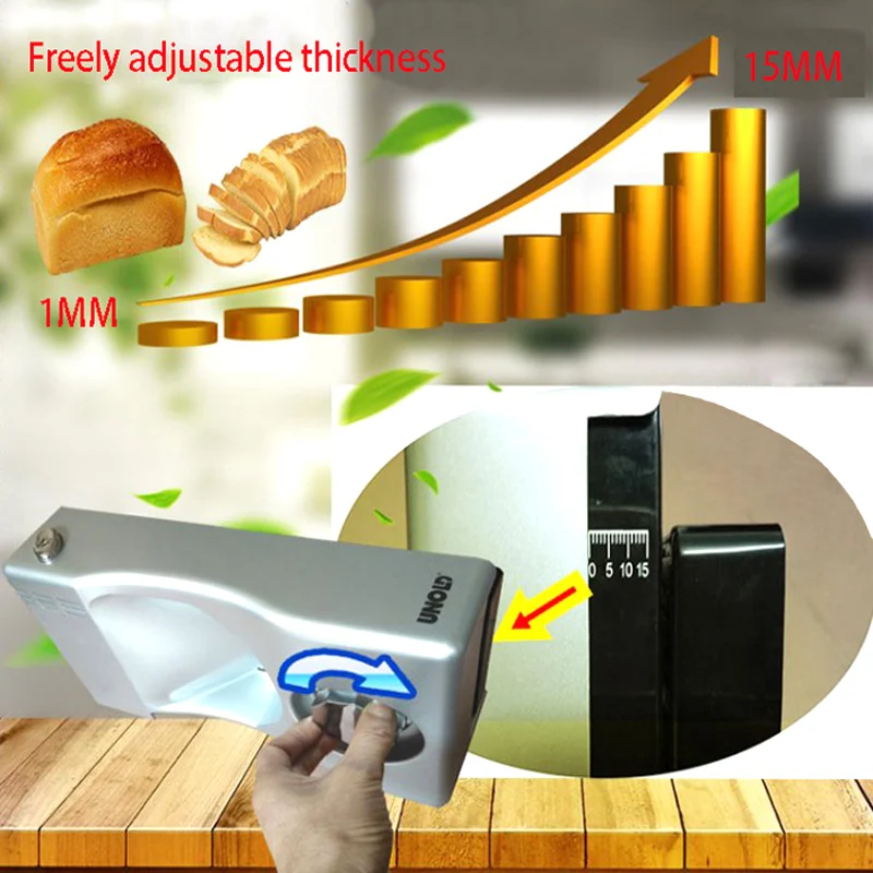 

110v~240v Household Electric Meat Slicer Cutting Machine Semi Automatic Manual Frozen Bread Lamb Beef Vegetable 100W silver
