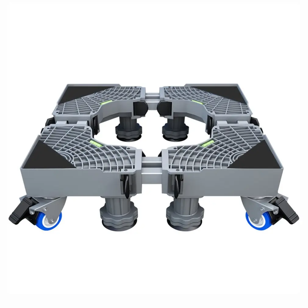 

Washing Machine Base Bracket Movable And Adjustable Refrigerator Base 25 Tube 4 Feet 4 Single Wheel With Brake
