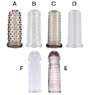 Многоразовые силиконовые презервативы с шипами в горошек, манжета на пенис для искусственных презервативов, удлинитель, насадка на пенис, секс-игрушки