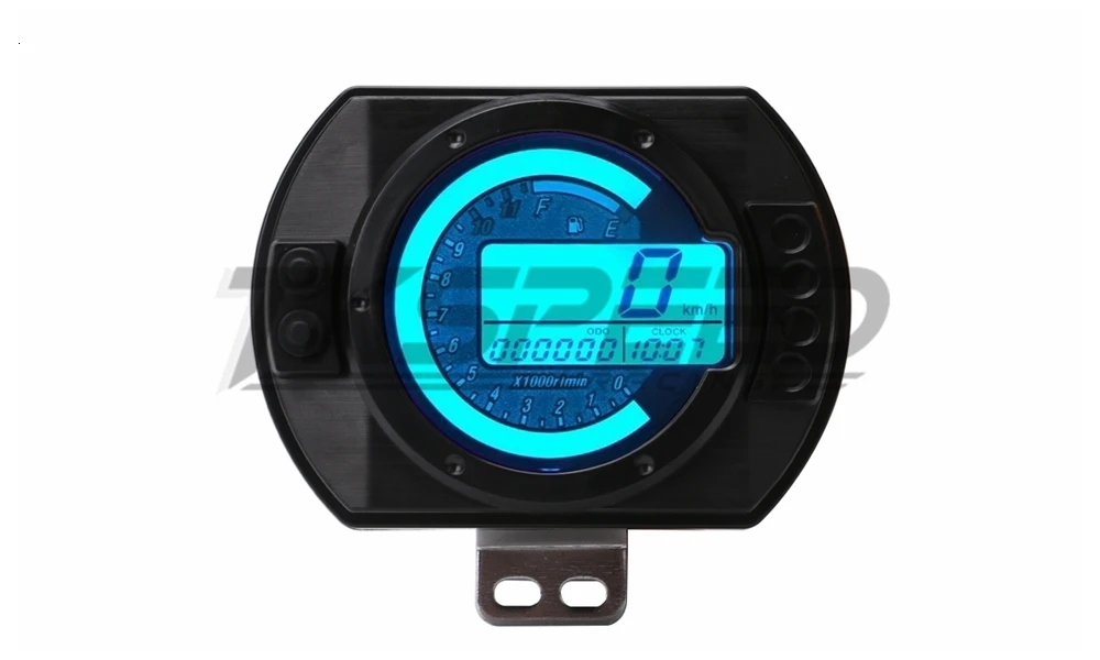 12500 об/мин мотоцикла Speedo метр ЖК-дисплей миль в час) или цифровой одометр спидометр 7 цветов Подсветка мотоцикл Speedo метр тахометр
