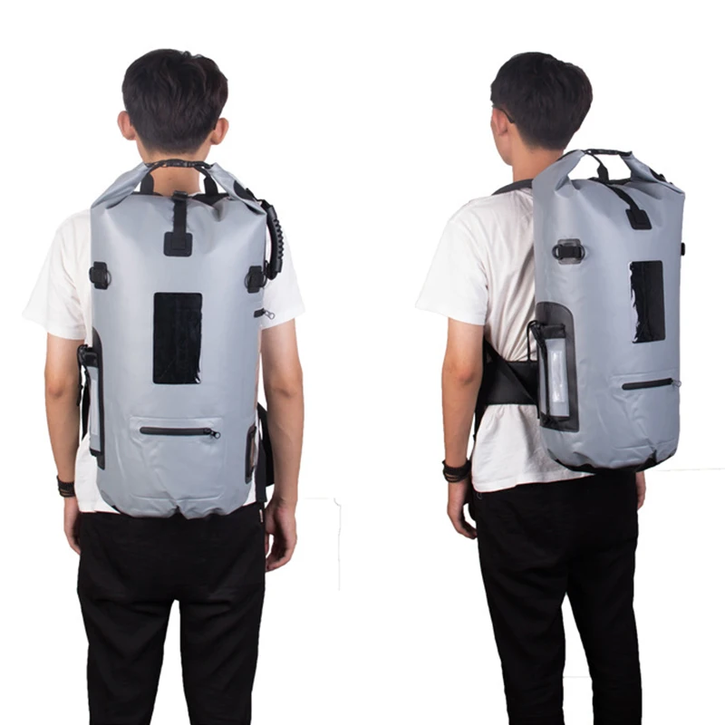 40L Water Resistant Diving Bag Drybags Folding Bucket Fishing Camping Sink Bag for Boat Kayak Equipment Waterproof Ocean Pack