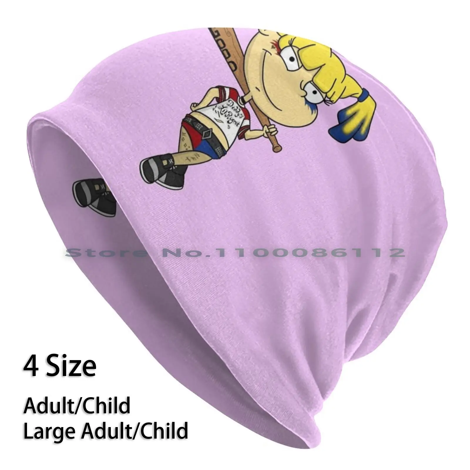 

Daddy’s Little Rugrat Beanies Knit Hat 90s Cartoon Quinn Pop Culture Brimless Knitted Hat Skullcap Gift Casual Creative