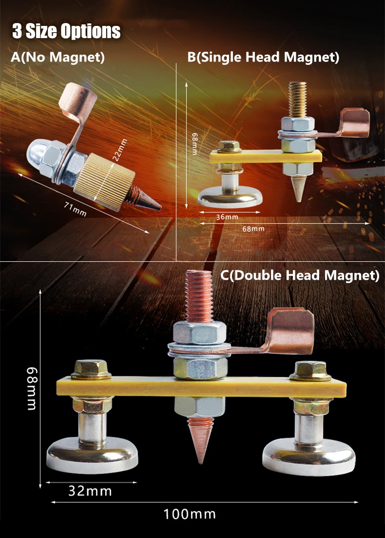 Мощный магнитный заземляющий Железный артефакт сварочный аппарат прочная