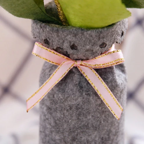 Свадебные цветы Букеты подружки невесты ручной работы фетровый букет Розовый