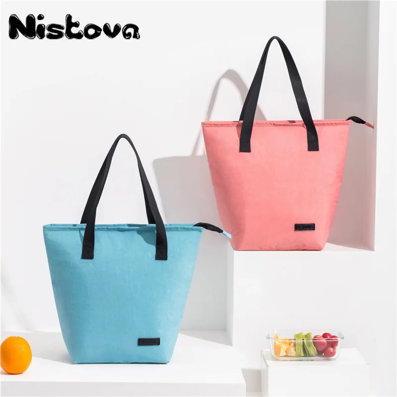 

Lunch Bag Portable Women and Children Portable Out Cooler Breakfast Box Picnic Travel Large Capacity Aluminum Foil Insulation