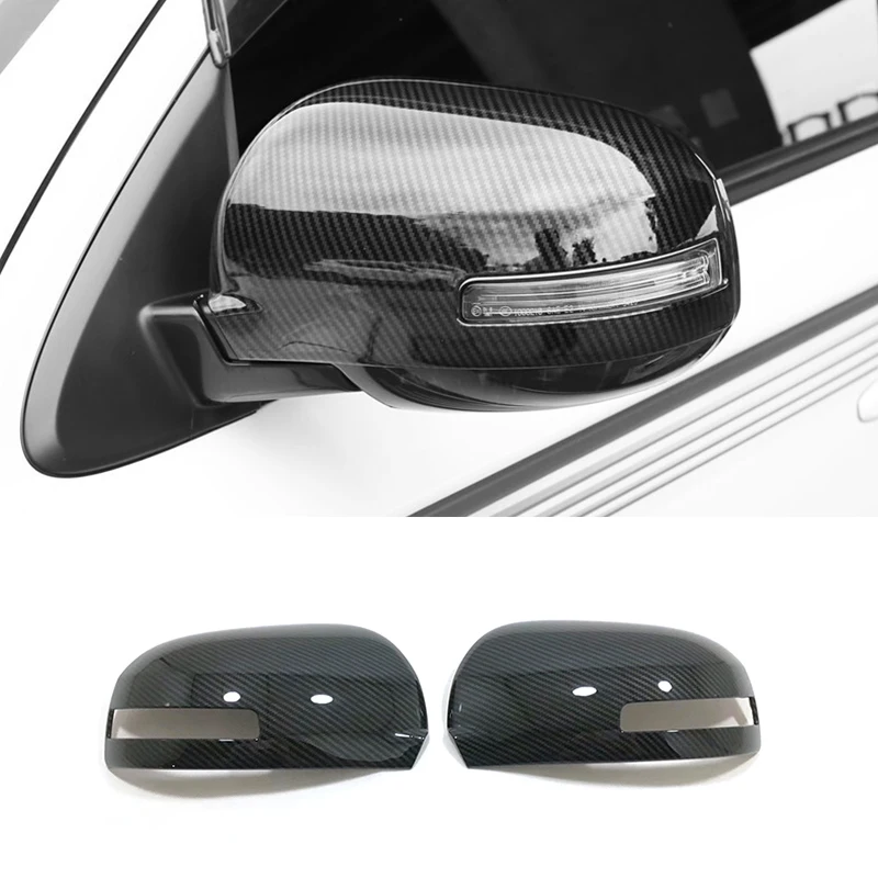 

For Mitsubishi Outlander 2013-2018 accessories ABS Carbon fiber Car Side Door rearview mirror cover Cover Trim Car Styling 2pcs