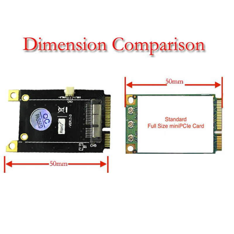 Адаптер версии 3 0 для BCM94360CD модуля к Mini PCI-E 52Pin интерфейс без диска Простая