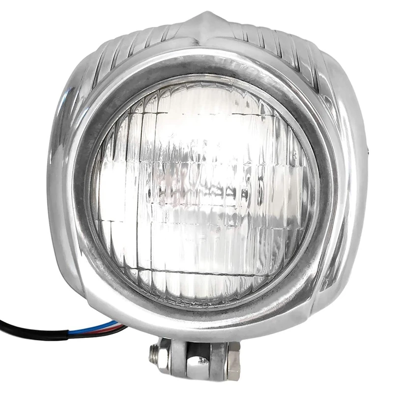 

Фара для мотоцикла в стиле ретро, лампа с герметичным светом для кафе, Racer, Bobber, Chopper, Cruiser, Yamaha Clear