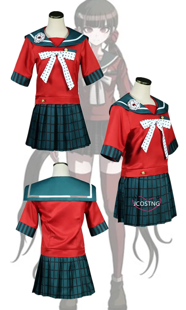 Костюм для косплея из аниме данганронпа униформа школьницы Маки харукава костюм
