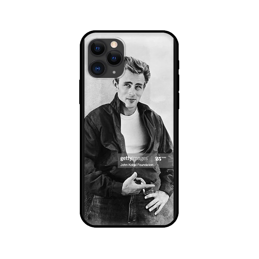 black tpu case for iphone 5 5s se 2020 6 6s 7 8 plus x 10 xr xs 11 12 mini pro max back cover james dean free global shipping