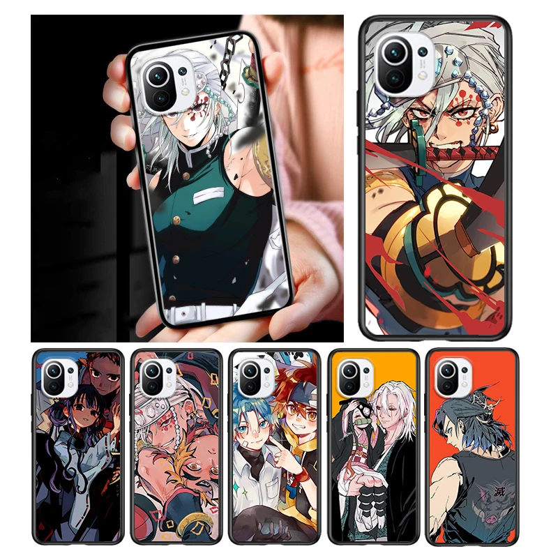 

Japanese Anime Uzui Tengen for Xiaomi Mi 11 10 Ultra 11T 10T Note10 Pro Lite 11i 10i 10S 5G Soft Black Phone Case Cover
