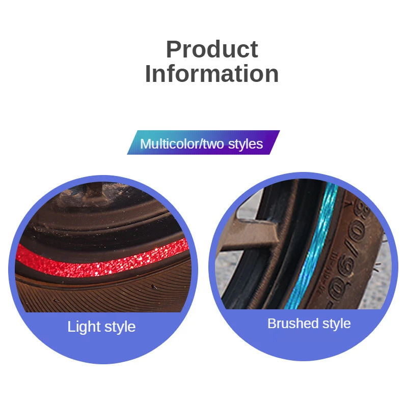 

Motorcycle General Reflective Wheel Sticker 14inch 18inch Electric Vehicle Modified Wheel Sticker For ktm bmw g310r honda xr400