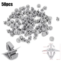 50pcs side door moulding trim clips exterior panel grey plastic fit for vauxhall for the outer side mouldings door strips