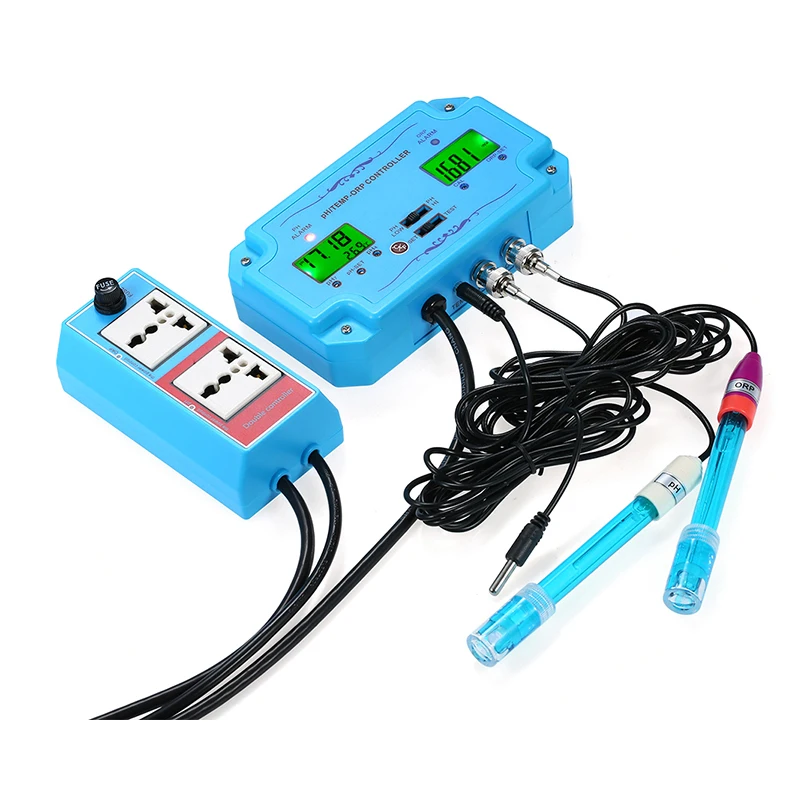 Цифровой контроллер температуры PH ORP 3 в 1 анализатор качества воды сменный зонд BNC