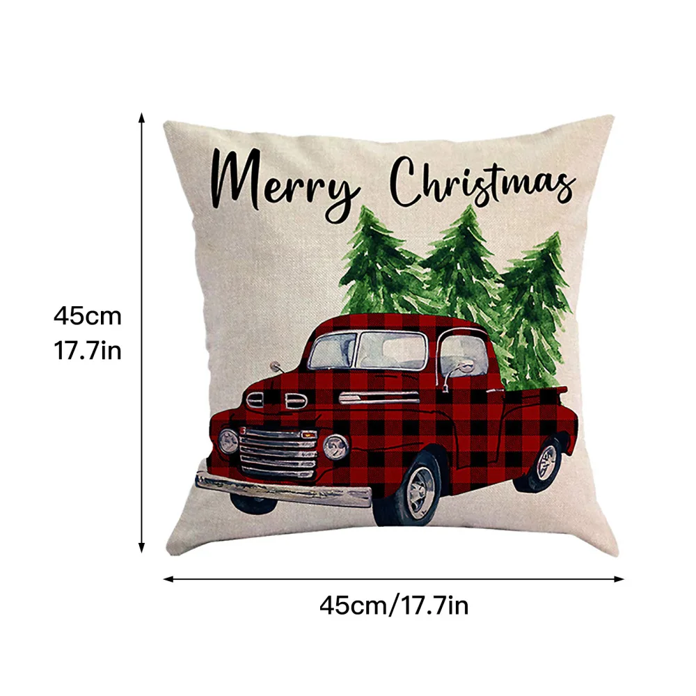 Наволочка для дивана с изображением снеговика на Рождество 45 см * | Дом и сад