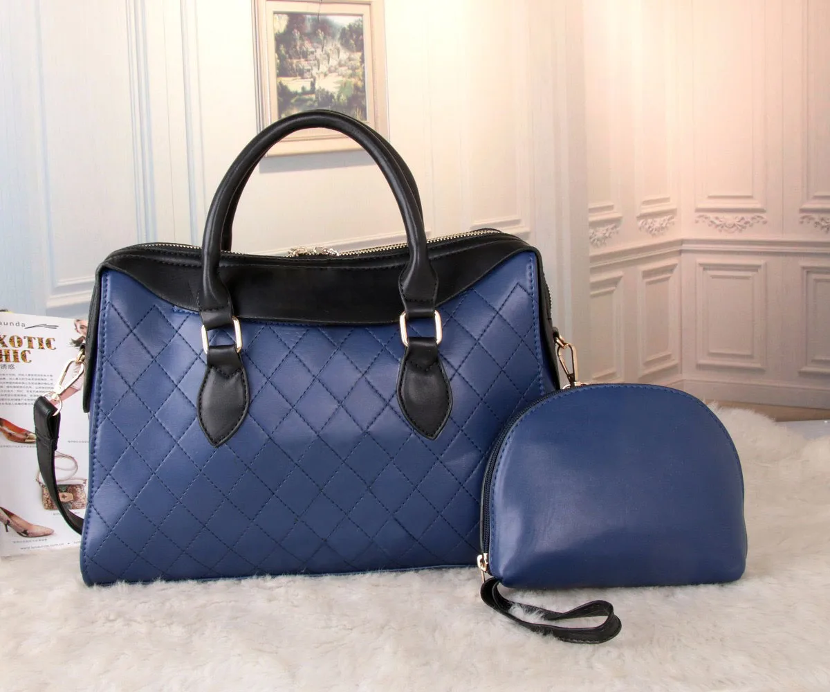 

With logo Ladies handbag Shoulder Bags Fashion all-match Color matching Scratch-resistant and wear-resistant Patchwork zipper