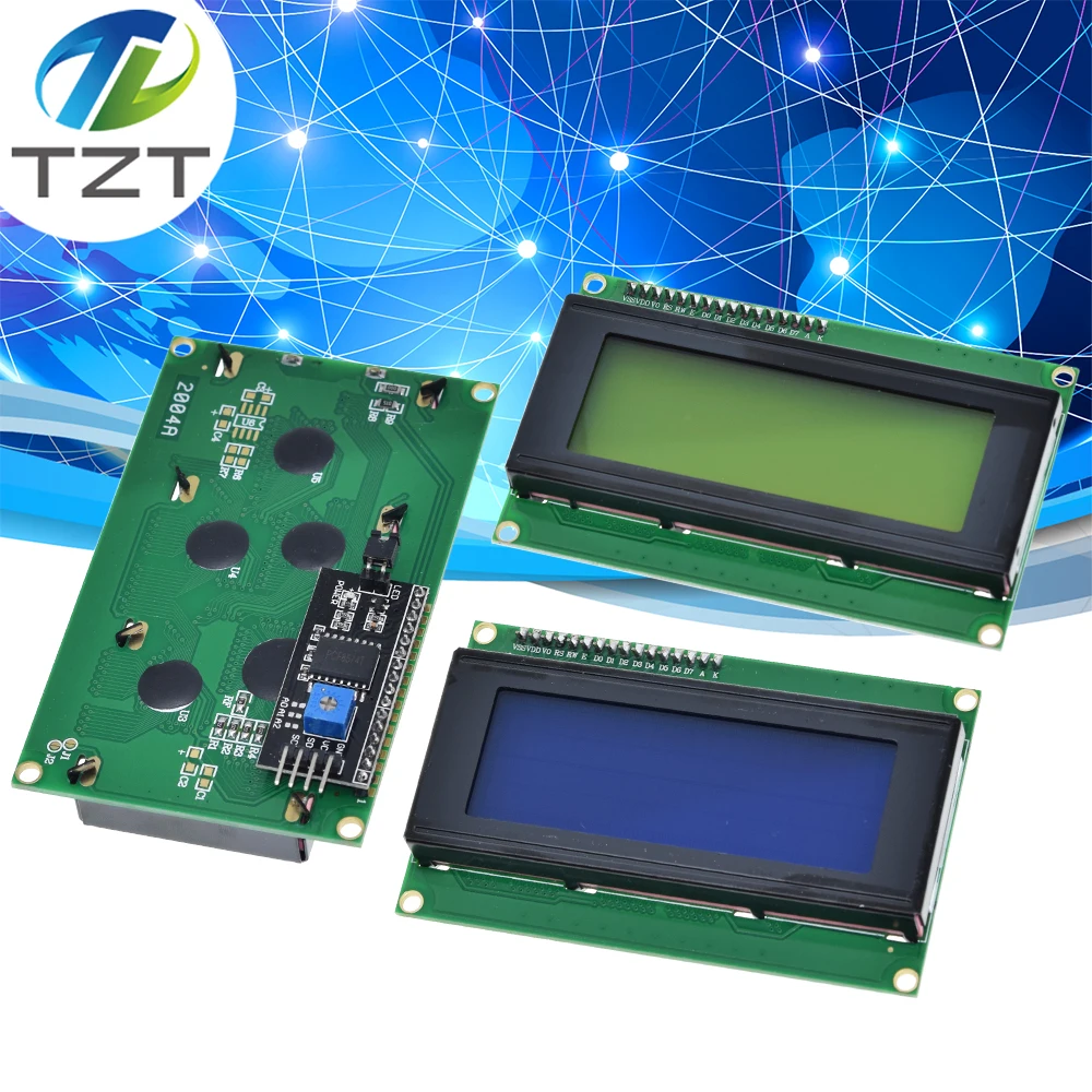 1 шт. lcd 2004+ igc 2004 20x4 2004A синий/зеленый экран HD44780 символ lcd/w IIC/igc последовательный интерфейс модуль адаптера