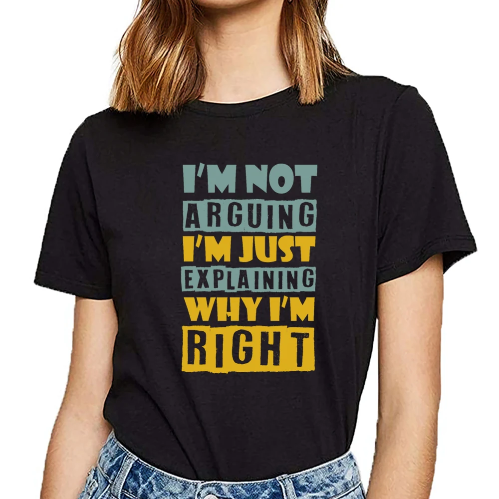 

Женская футболка с надписью «Я не спор», я просто объясняю, почему я правильно, забавная женская футболка в стиле Харадзюку