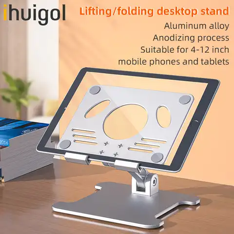 Металлическая складная подставка ihuigol для ноутбука, универсальный держатель для планшетов и телефонов для MacBook Pro, iPhone 4-17 дюймов, регулируем...