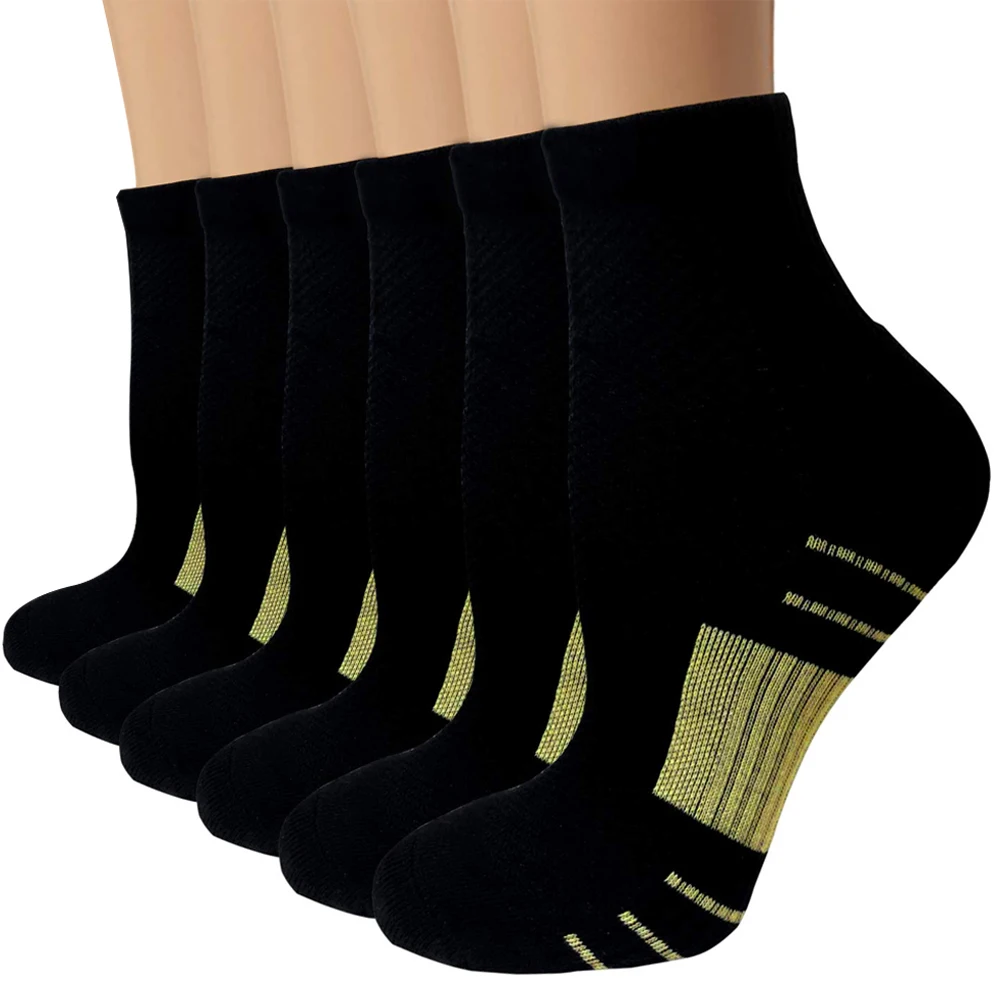 E471820A 6 pairs SFIT Chaussette, компрессионные носки для бега, для мужчин, дышащие баскетбольные Лыжные носки для велоспорта, теплые носки - Цвет: E471820A 6 pairs