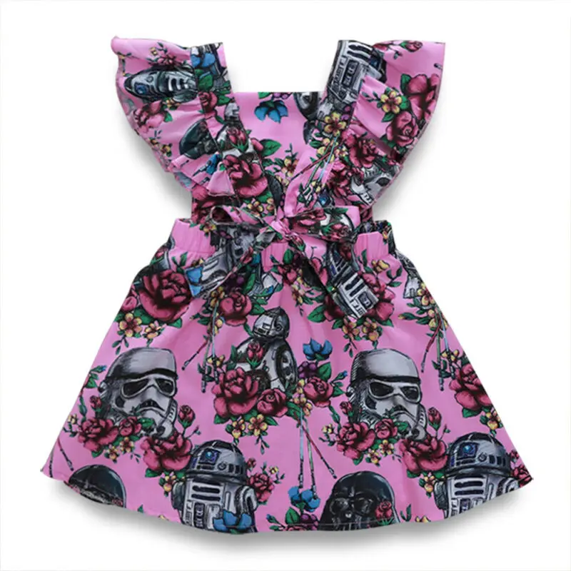 Summer Newborn Toddler Girls Ruffle Dress Princess Tutu Sundress | Детская одежда и обувь