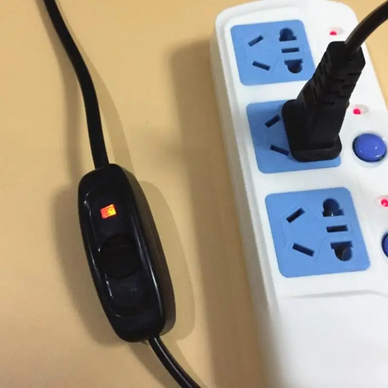 10А 1 шт. встроенная кнопка вкл/выкл настольная лампа светильник кабель