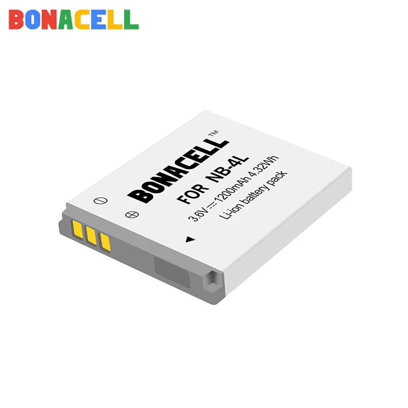 Bonacell 1.2Ah NB 4L NB4L Аккумуляторы для Canon IXUS 30 40 50 55 60 65 80 100 I20 110 115 120 130 IS 117 цифровой