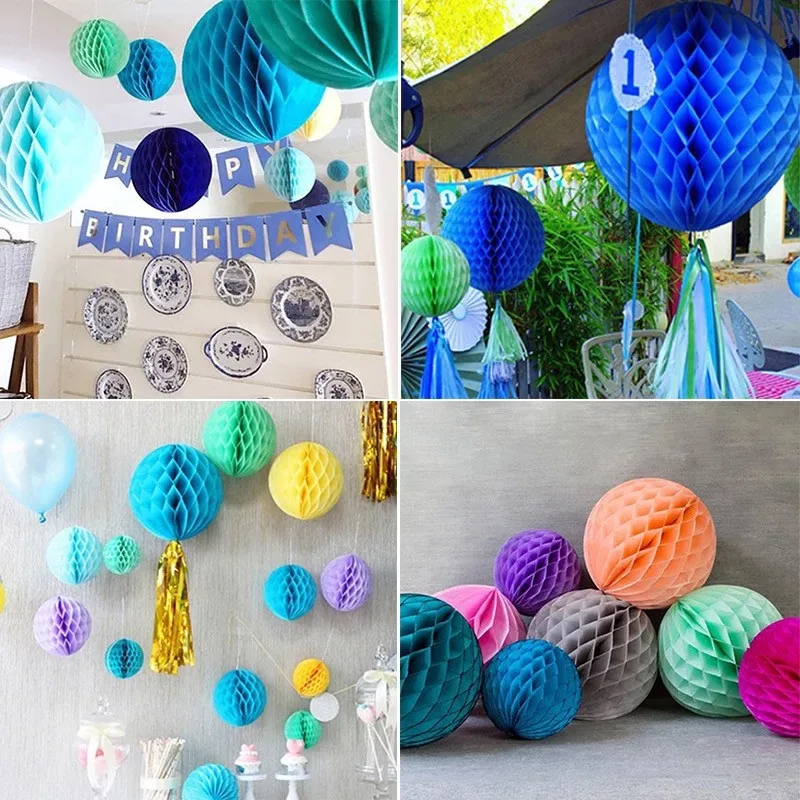 2 шт DIY сотовые ткани цветочные шары из бумаги папиросная бумага помпоны цветы