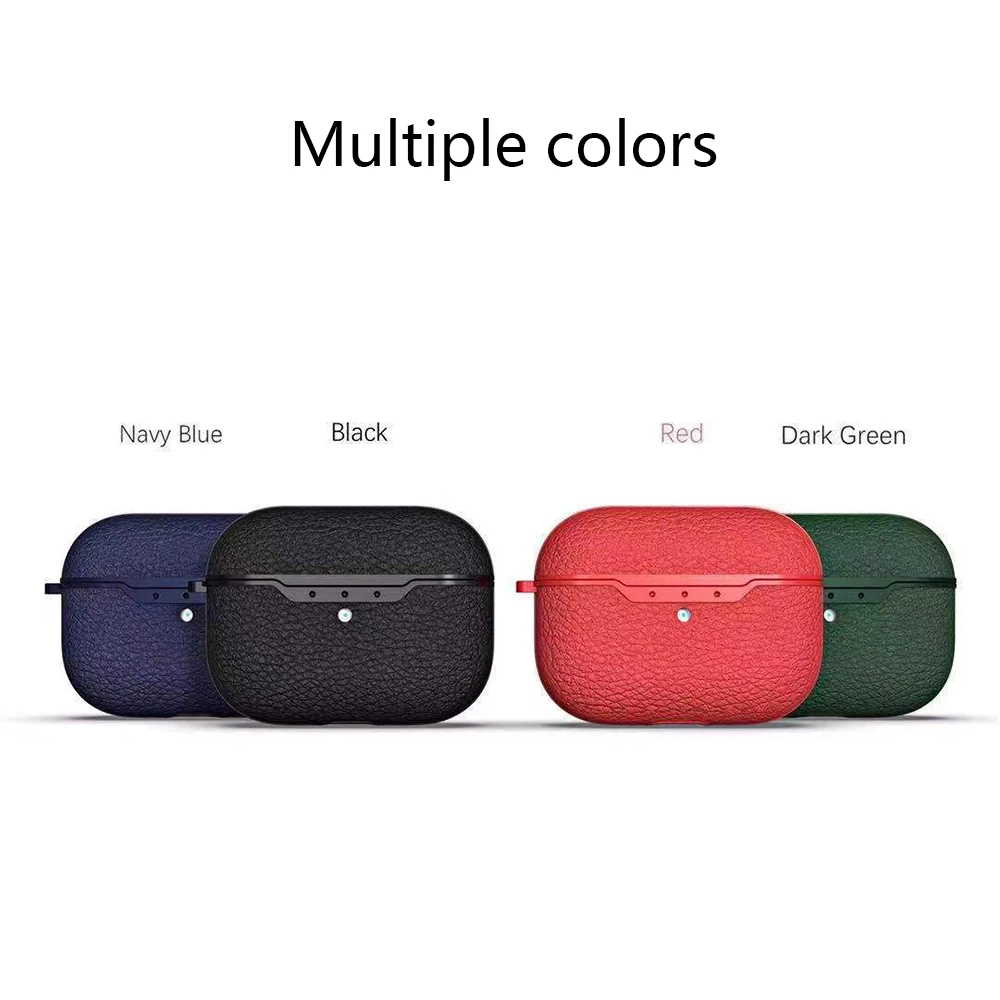 Чехол для Apple AirPods Pro 2019 пылезащитный чехол из ТПУ с зернистой текстурой личи