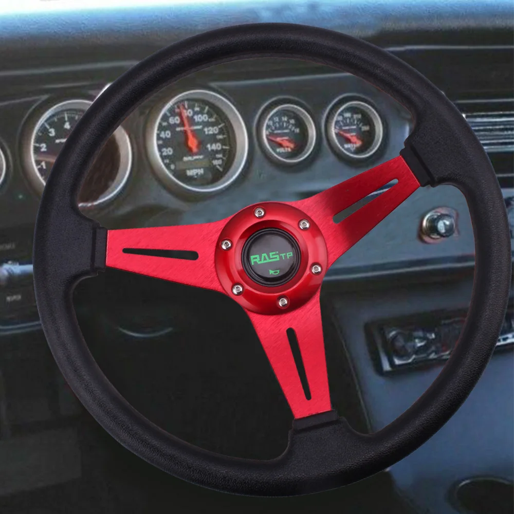 Руль RASTP-Racing Универсальный 13 дюймов 340 мм из искусственной кожи | Автомобили и
