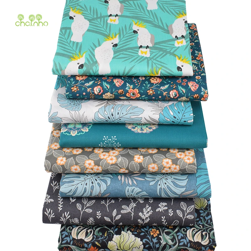 Jungle Parrot Cartoon Series Twill Cotton Fabric for DIY Sewing, Quilting, Baby & Children's Bedding Material image 4