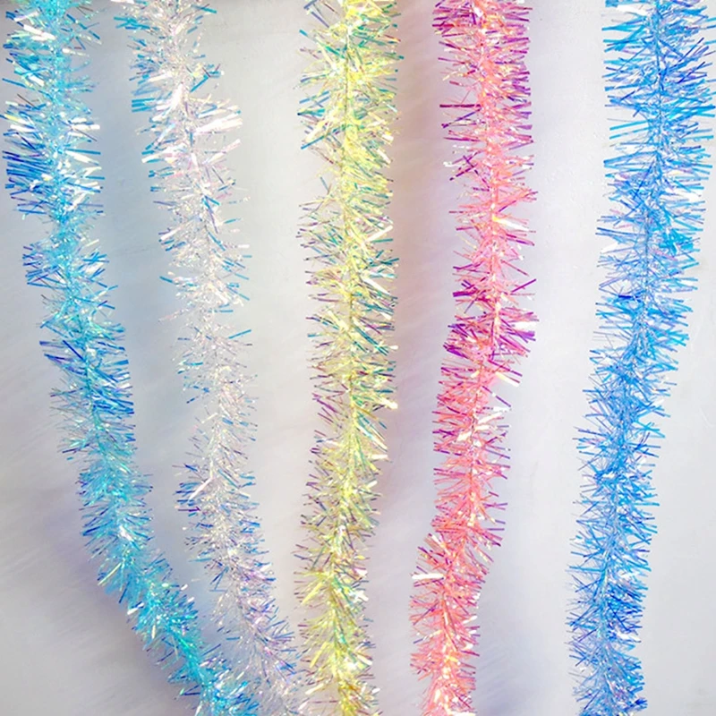 

2Meters Colorful Garland Christmas Tree Ornaments Bar Tops Ribbon New Year Christmas Decoration for Home Outdoor Navidad 2019