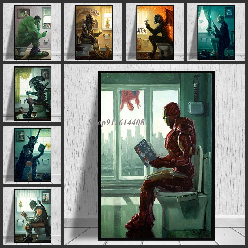 Картина на холсте Marvel печать постеров фильмов супергерой Железный человек