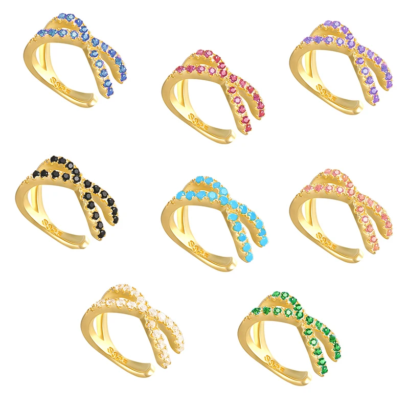 Женские сережки ROXI 925 пробы серебряные с перекрестными ушками не пирсинг