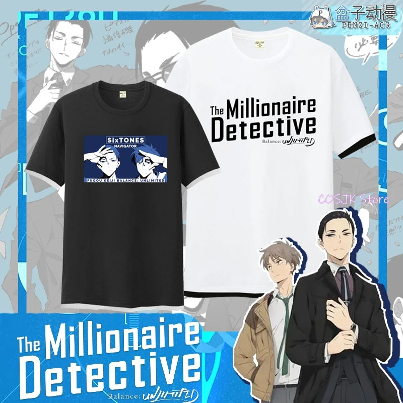 Футболка с коротким рукавом для косплея из аниме детектив баланс: неограниченный