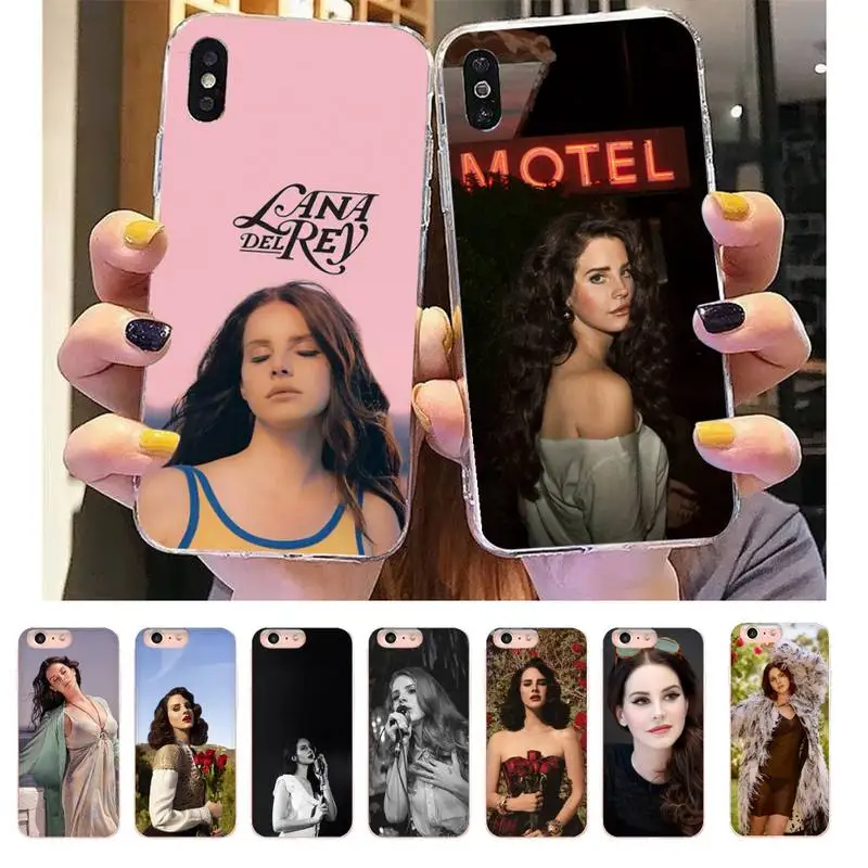

Sexy singer model Lana Del Rey Phone Case For DIY iPhone X XS MAX 11 11 pro max 6 6s 7 7plus 8 8Plus 5 5S XR SE 2020 case