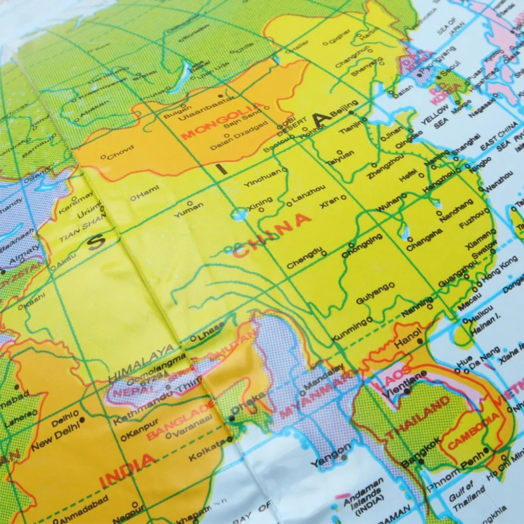 Мяч для бассейна надувной пляжный мяч карта мира водные игры развлекательный