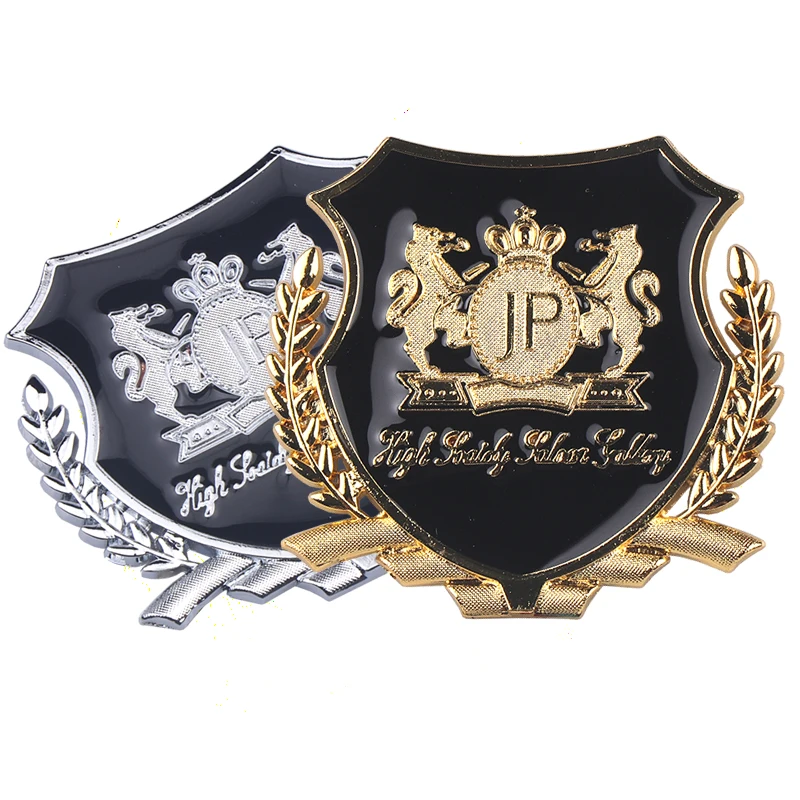 2P JP ВИП наклейки 3D Эмблема для автомобиля логотип Ferrari Porsche BMW Audi Mercedes Benz Toyota Volkswagen