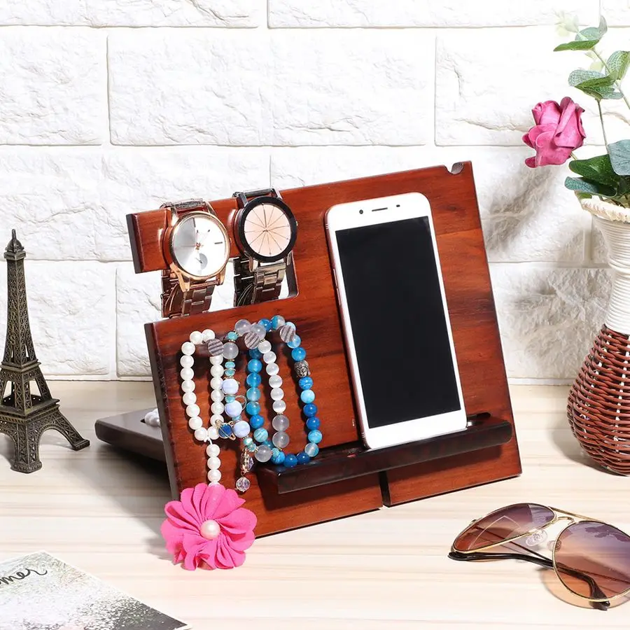 Сушилка для посуды ювелирных изделий сережек деревянная полка часов очков
