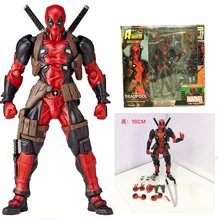 Yamaguchi Revoltech NO.001 Deadpool Superhero Figurines PVC Action Figure Collectible For Kids Toys Gifts Brinquedos